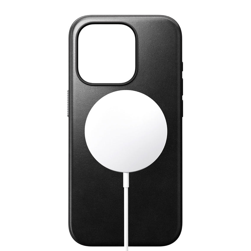Nomad Horween Leather for iPhone 15 Pro - Black