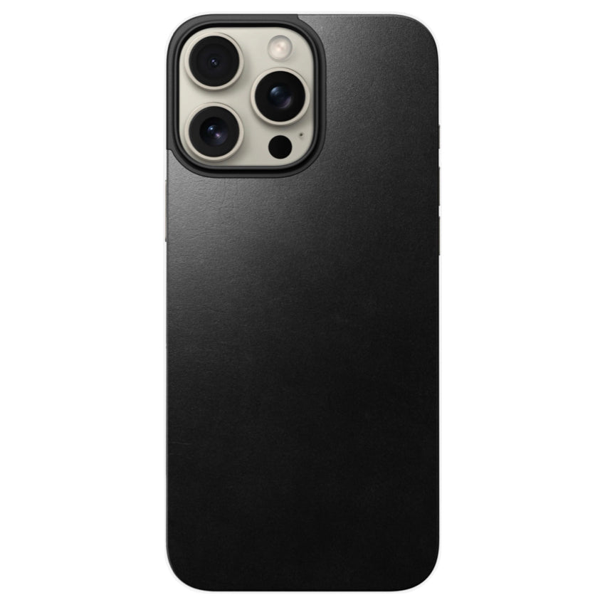 iPhone 16 Pro Max Case Nomad Magnetic Leather Horween - Black