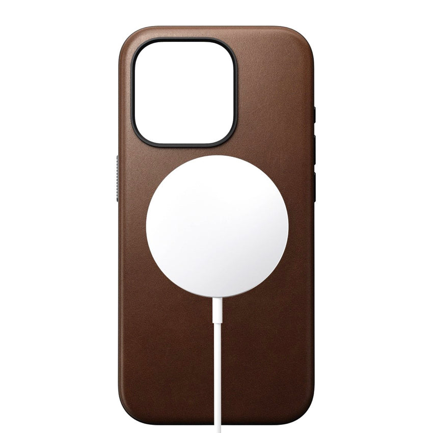 Nomad Modern Leather for iPhone 15 Pro - Brown