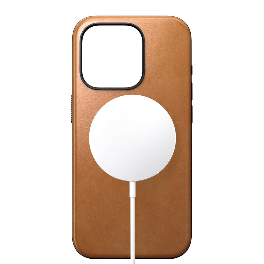 Nomad Modern Leather for iPhone 15 Pro - English Tan