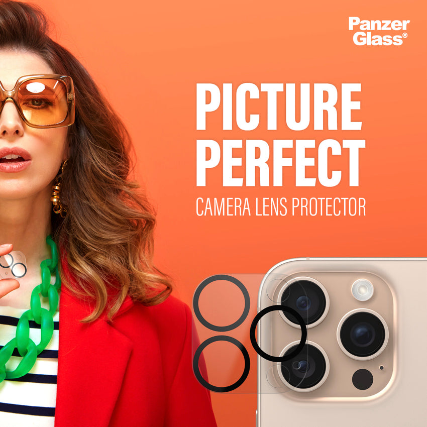 PANZERGLASS PicturePerfect Camera Lens Protector for iPhone 16 Pro/16 Pro Max