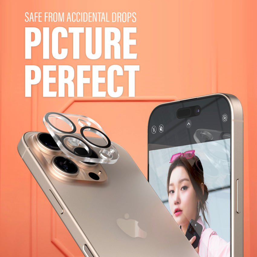 PANZERGLASS PicturePerfect Camera Lens Protector for iPhone 16 Pro/16 Pro Max