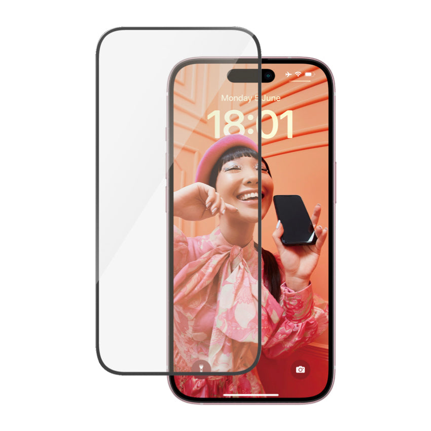 PANZERGLASS Ultra Wide Fit for iPhone 15 [With Applicator]