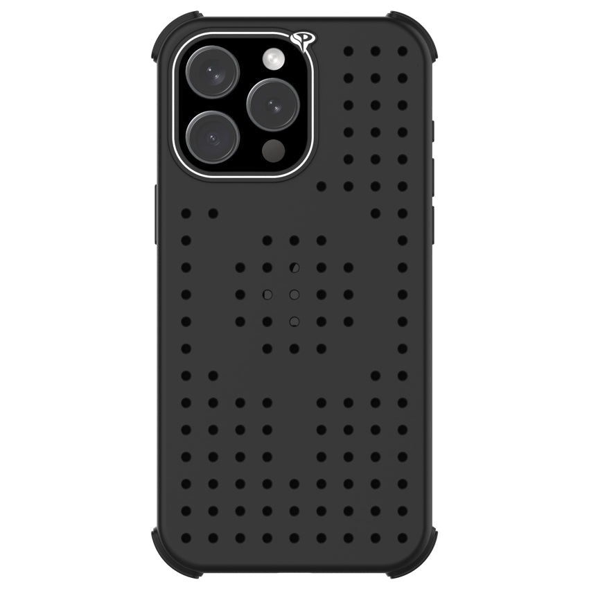 Pinit Mag Case with Pin Pack for iPhone 15 Pro Max - Dynamic/Black/Emoji1