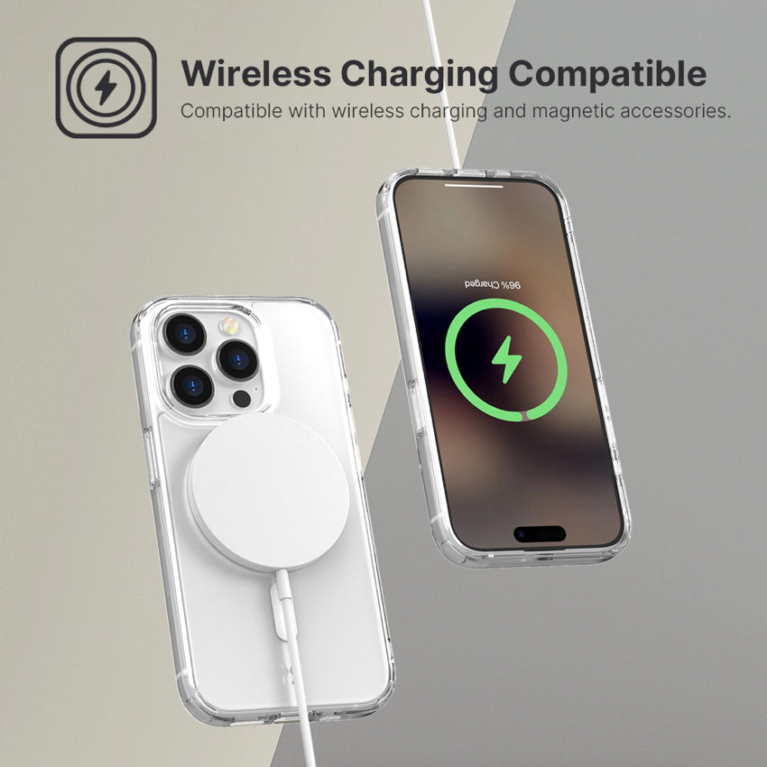 POWER SUPPORT Air Jacket Mag Hybrid for iPhone 15 Pro Max - Clear