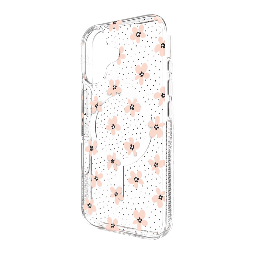 iPhone 16 Case Zagg Milan Snap - Floral Pink Daisies