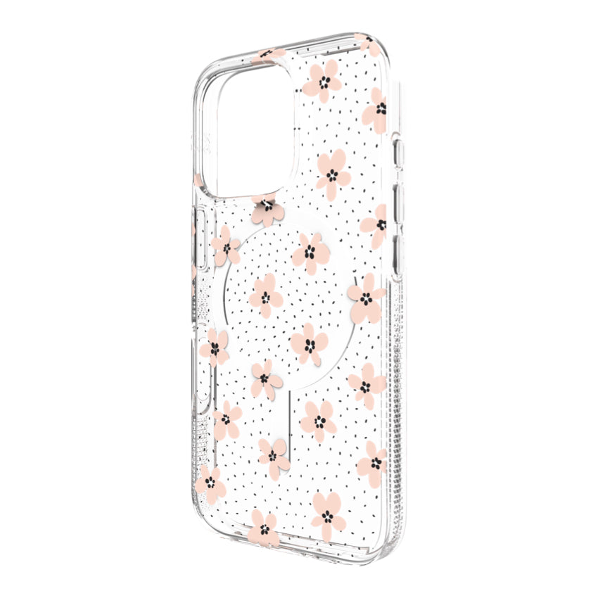 iPhone 16 Pro Case Zagg Milan Snap - Floral Pink Daisies