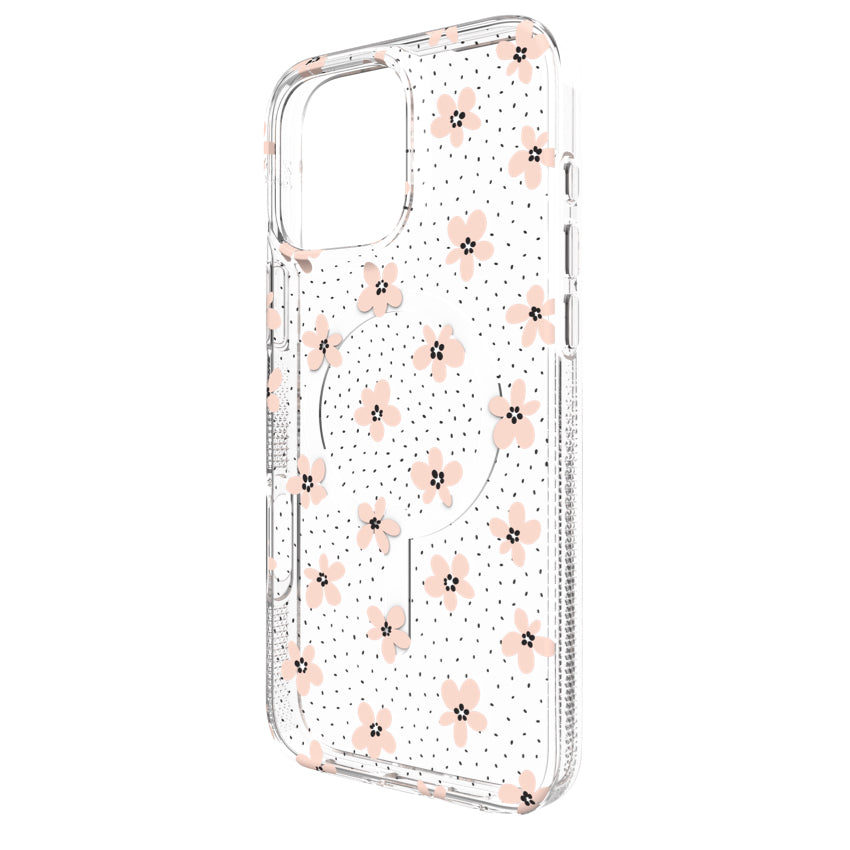 iPhone 16 Pro Max Case Zagg Milan Snap - Floral Pink Daisies