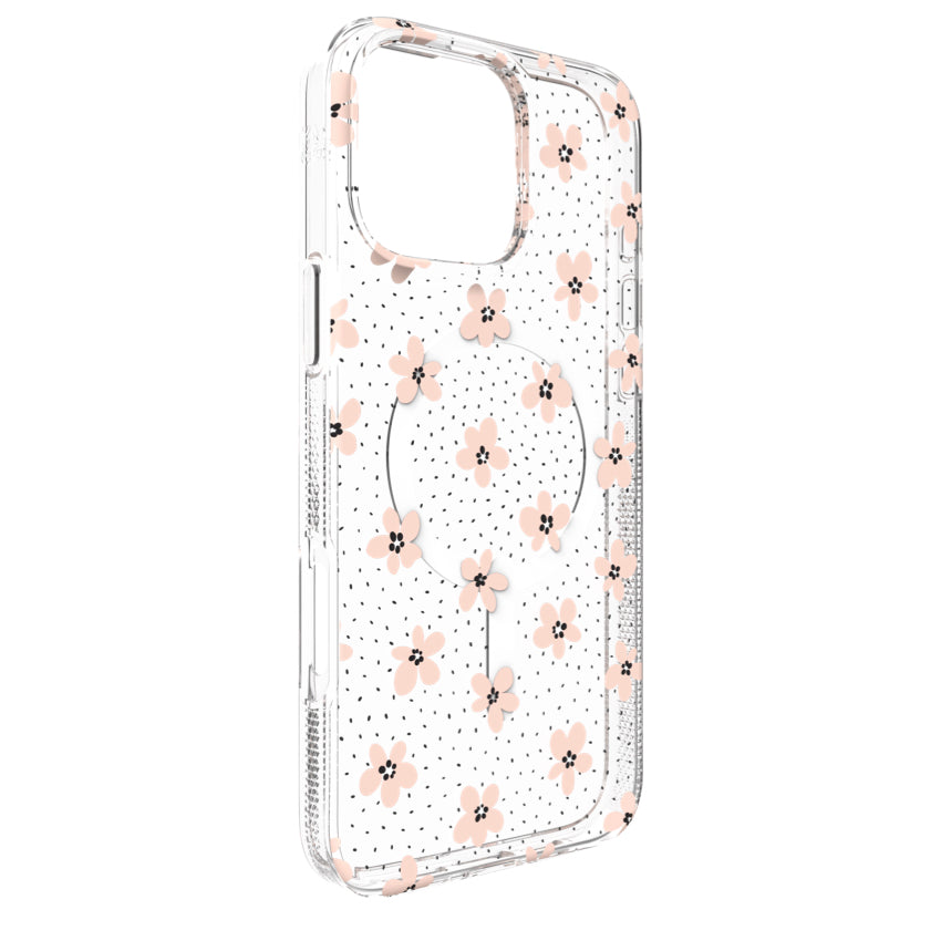 iPhone 16 Pro Max Case Zagg Milan Snap - Floral Pink Daisies
