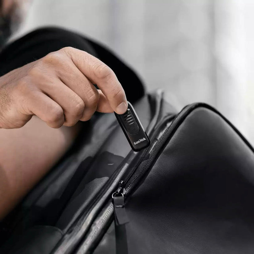 แฟลชไดรฟ์ Ultra Slider (128GB) พกพาสะดวก แบรนด์ SANDISK