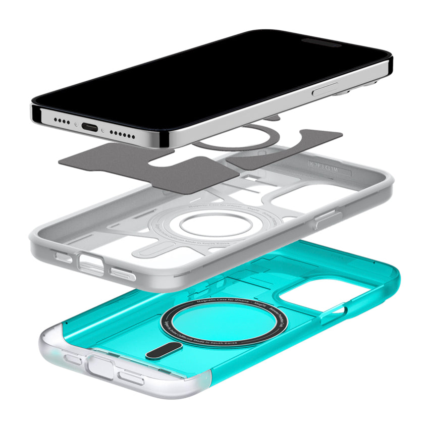 SPIGEN Classic C1 MagFit for iPhone 15 Pro Max - Bondi Blue