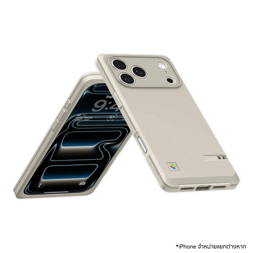เคสกันกระแทก iPhone 17 Pro ดีไซน์ย้อนยุค Macintosh 128K รองรับ MagSafe ป้องกันระดับ Military Grade พร้อมปุ่มสัมผัสลื่นไหล สั่งซื้อ Spigen Classic LS