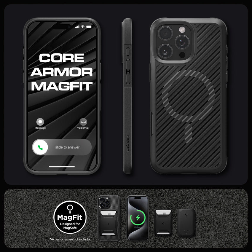 iPhone 16 Pro Case Spigen Core Armor Magfit - Matte Black