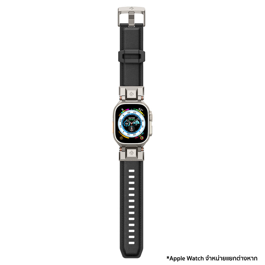 SPIGEN Dura Pro Armor PU Band for Apple Watch [42mm/44mm/45mm/49mm] - Black