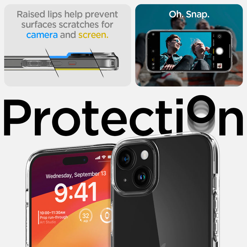 Spigen Liquid Crystal for iPhone 15 Plus - Crystal Clear