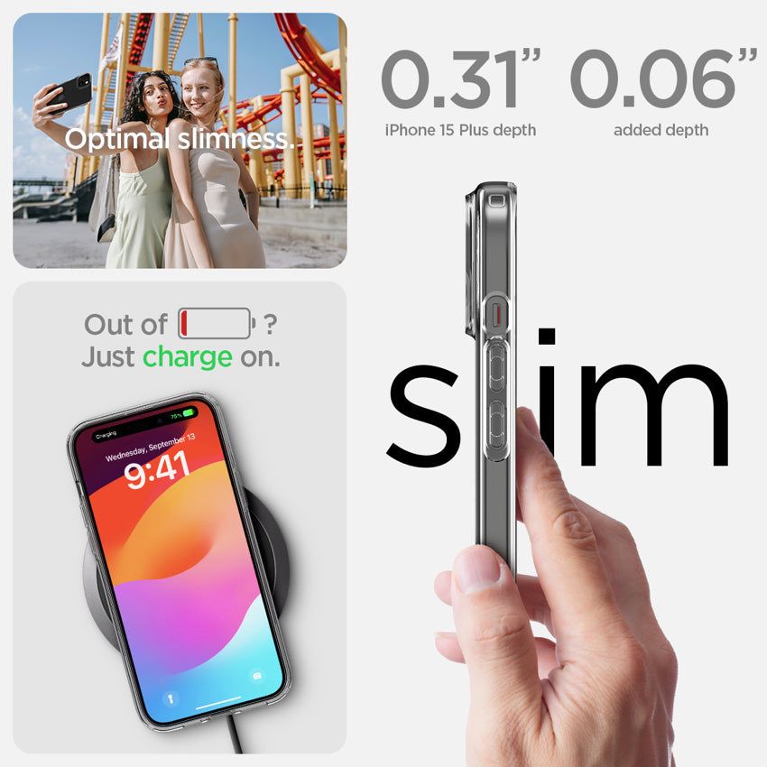 Spigen Liquid Crystal for iPhone 15 Plus - Crystal Clear