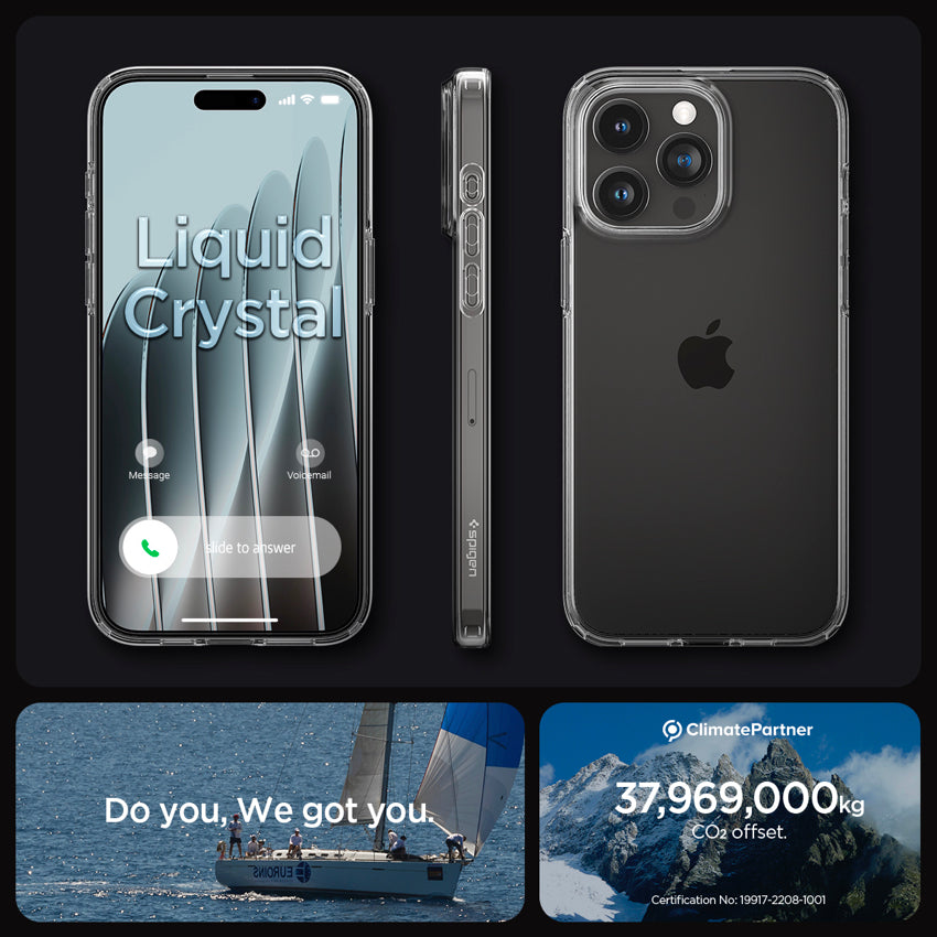 Spigen Liquid Crystal for iPhone 15 Pro - Crystal Clear