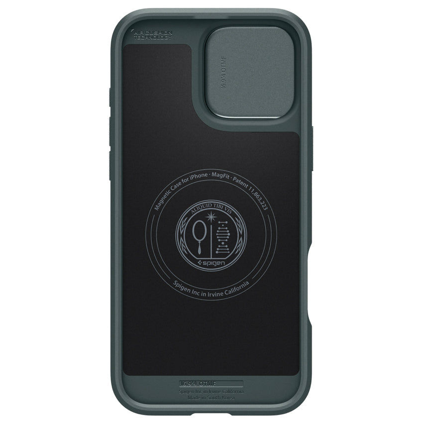 iPhone 16 Pro Max Case Spigen Optik Armor Magfit - Abyss Green