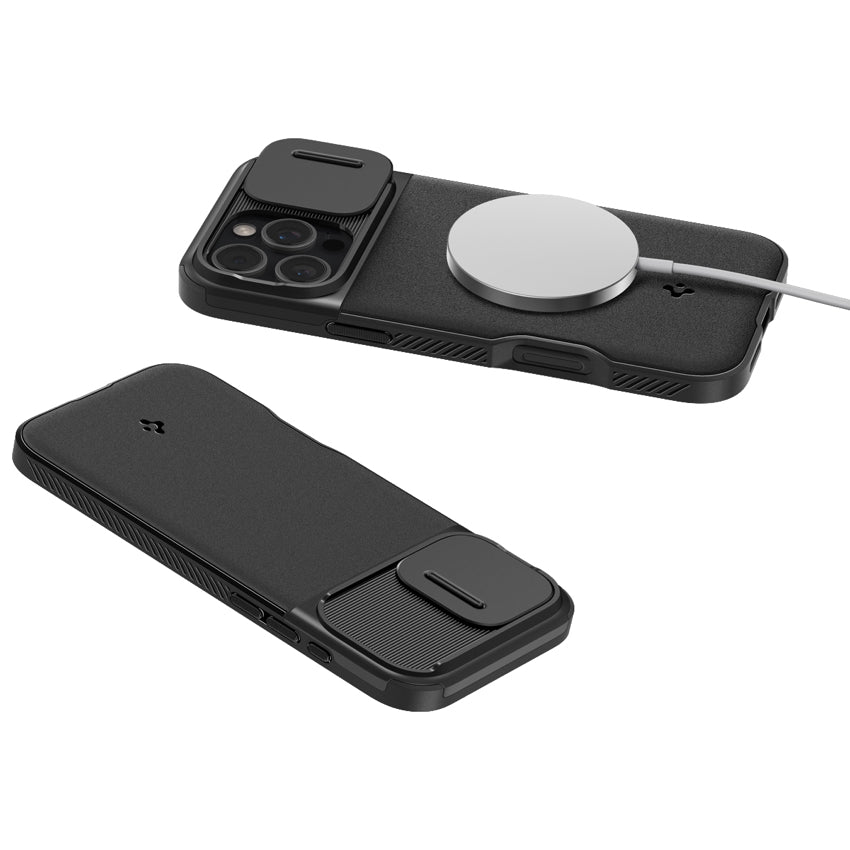 SPIGEN Optik Armor Magfit for iPhone 16 Pro Max - Black