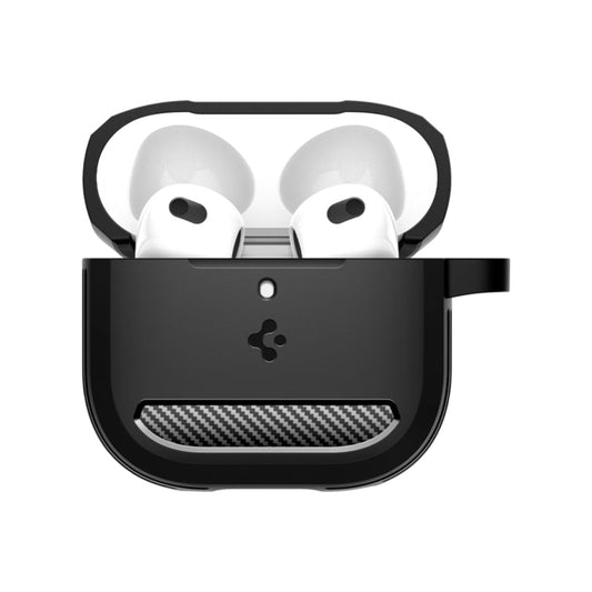 SPIGEN Rugged Armor Case for AirPods G4 - Matte Black