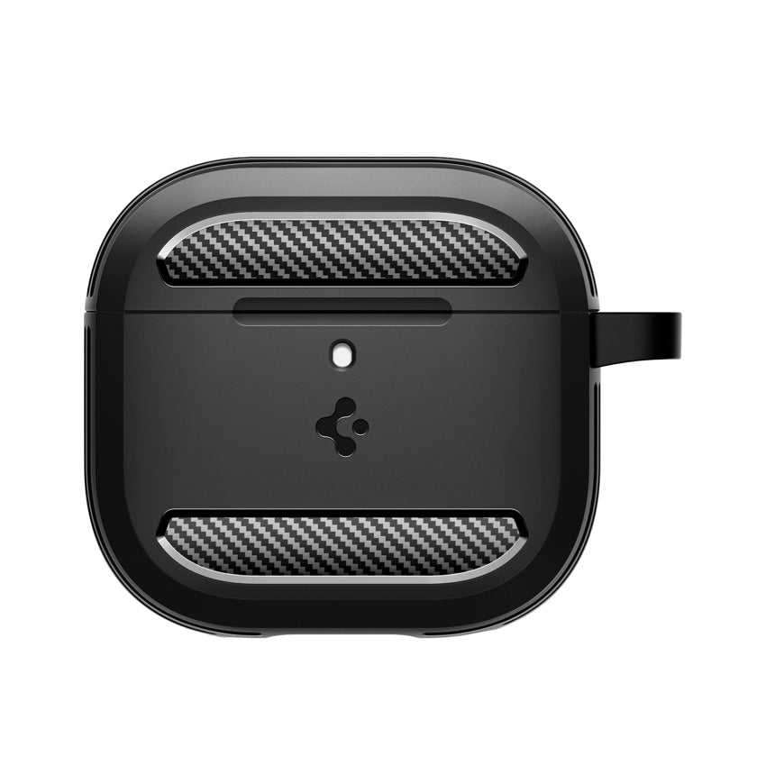 SPIGEN Rugged Armor Case for AirPods G4 - Matte Black