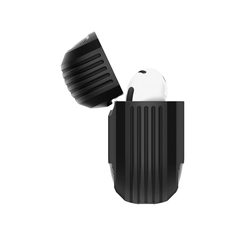 SPIGEN Rugged Armor Case for AirPods G4 - Matte Black