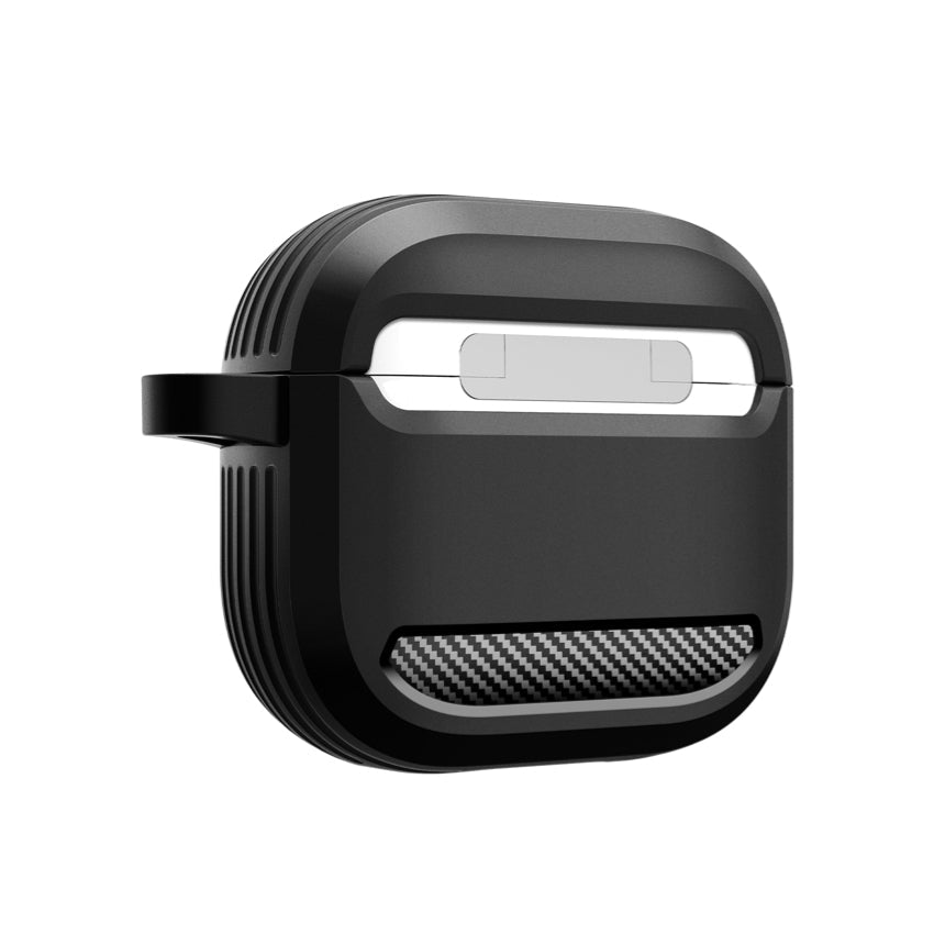 SPIGEN Rugged Armor Case for AirPods G4 - Matte Black