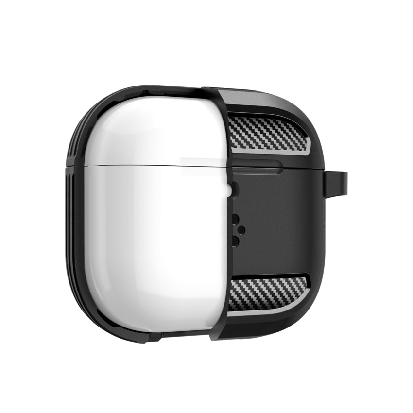 SPIGEN Rugged Armor Case for AirPods G4 - Matte Black
