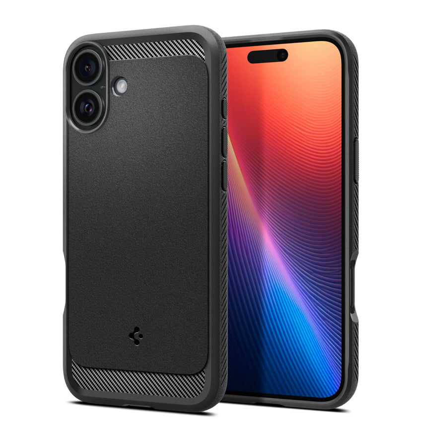 SPIGEN Rugged Armor Magfit for iPhone 16 - Matte Black