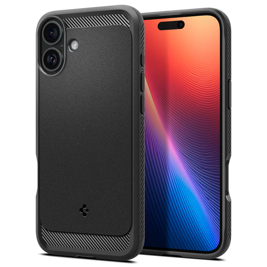SPIGEN Rugged Armor Magfit for iPhone 16 Plus - Matte Black