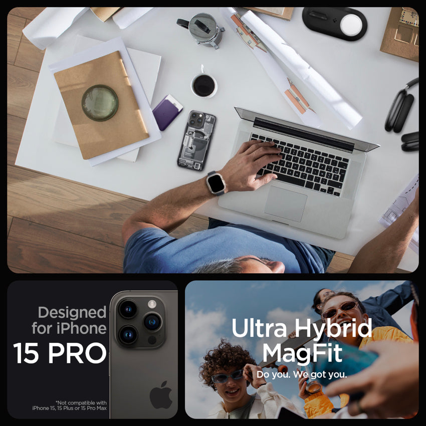 SPIGEN Ultra Hybrid MagFit Zero One for iPhone 15 Pro - Zero One