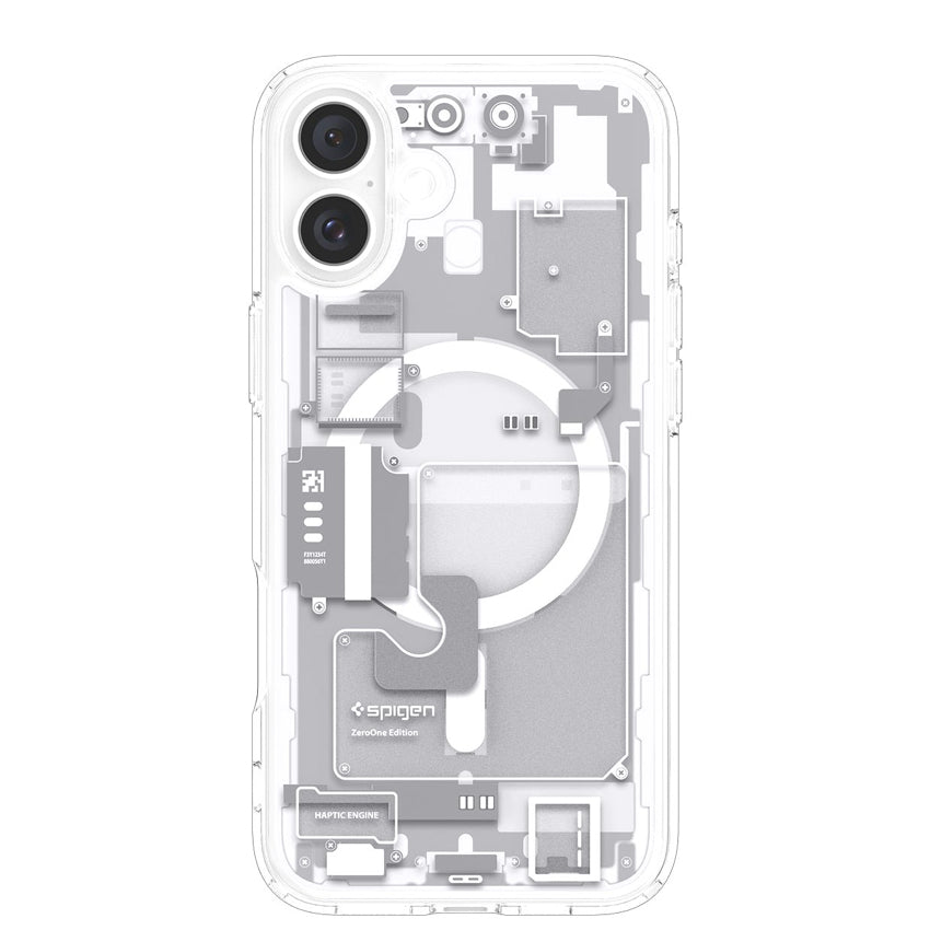iPhone 16 Case Spigen Ultra Hybrid Magfit - Zero One White