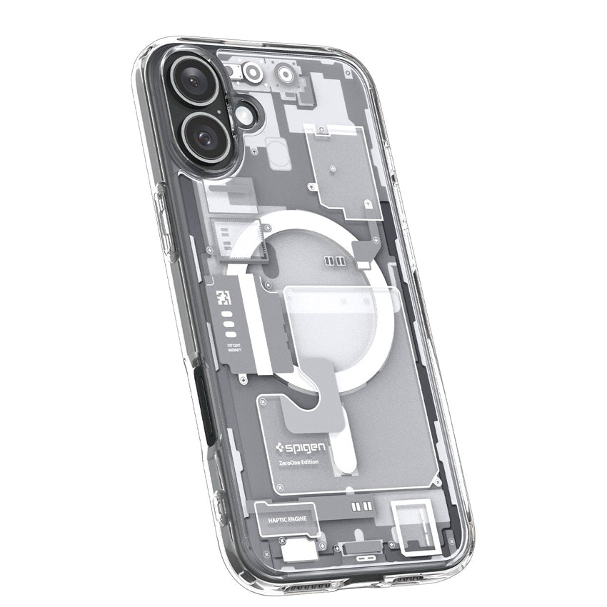 iPhone 16 Case Spigen Ultra Hybrid Magfit - Zero One White