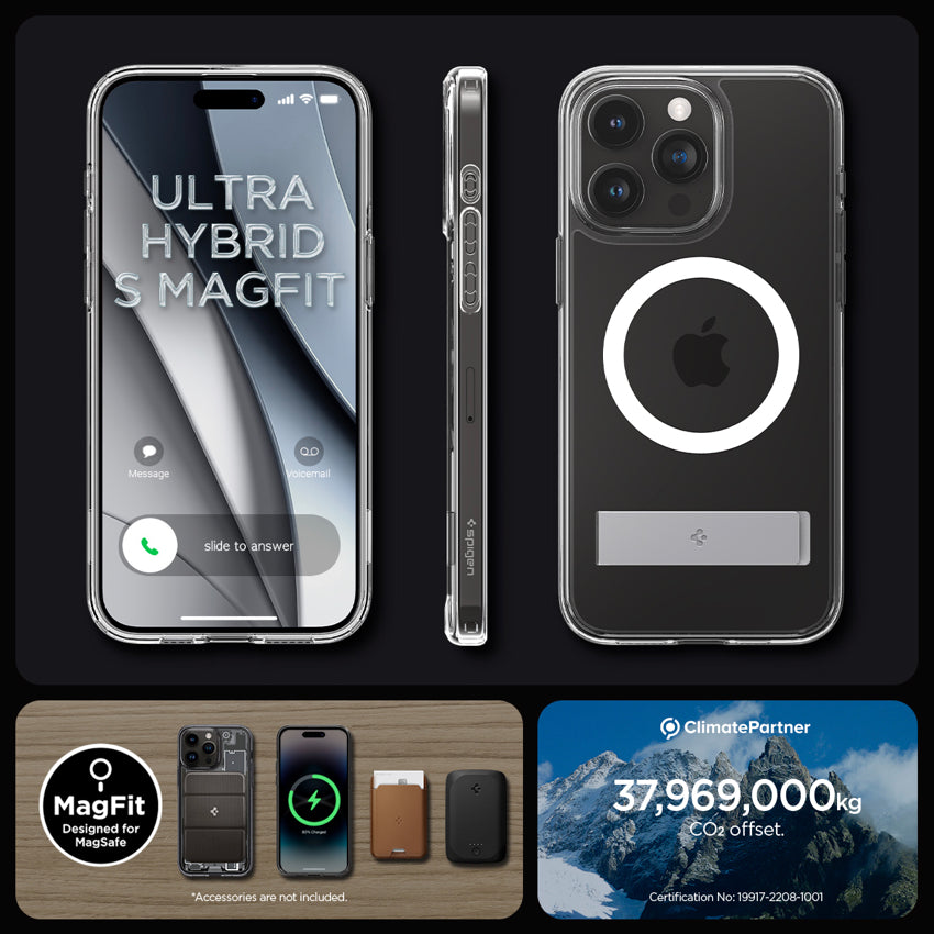 SPIGEN Ultra Hybrid S MagFit for iPhone 15 Pro Max - Crystal Clear