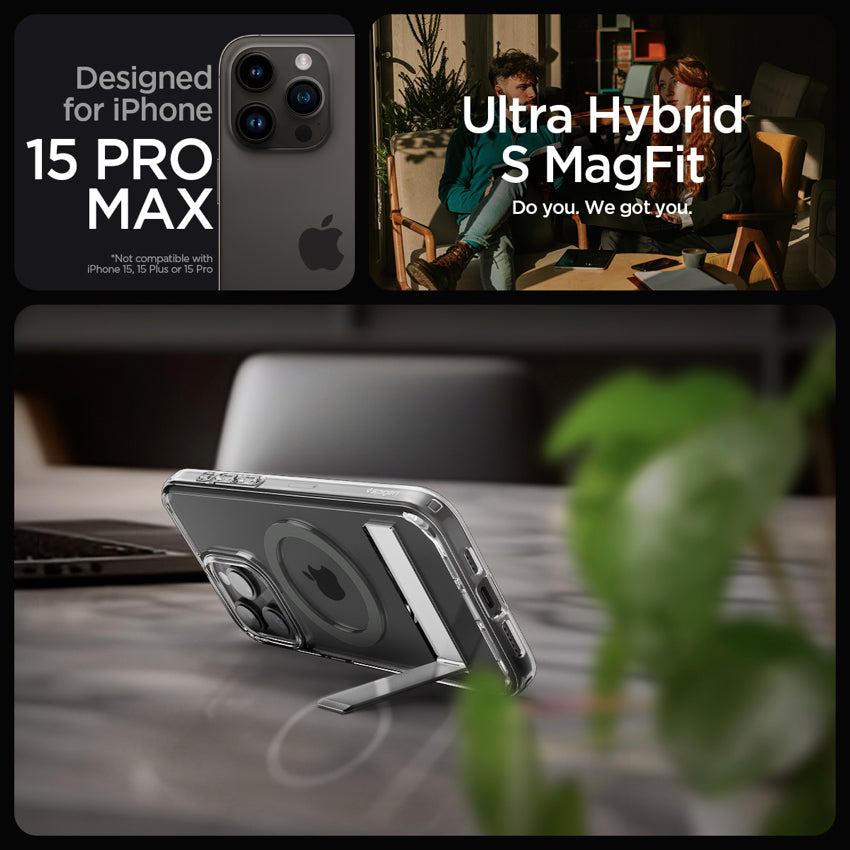 SPIGEN Ultra Hybrid S MagFit for iPhone 15 Pro Max - Graphite