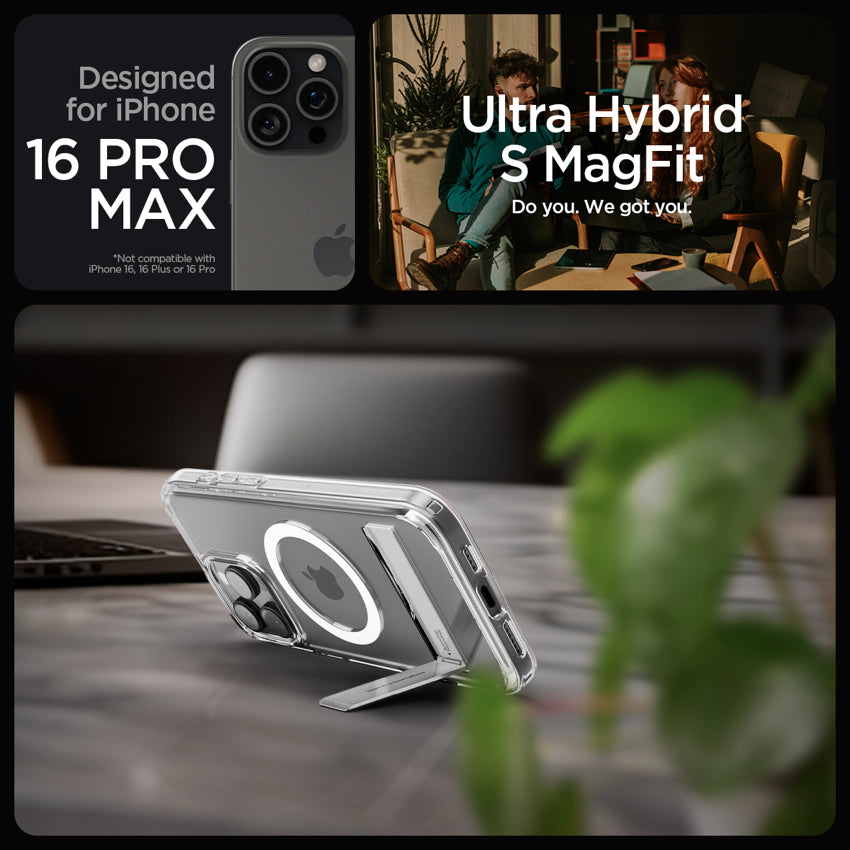 SPIGEN Ultra Hybrid S Magfit for iPhone 16 Pro Max - Crystal Clear