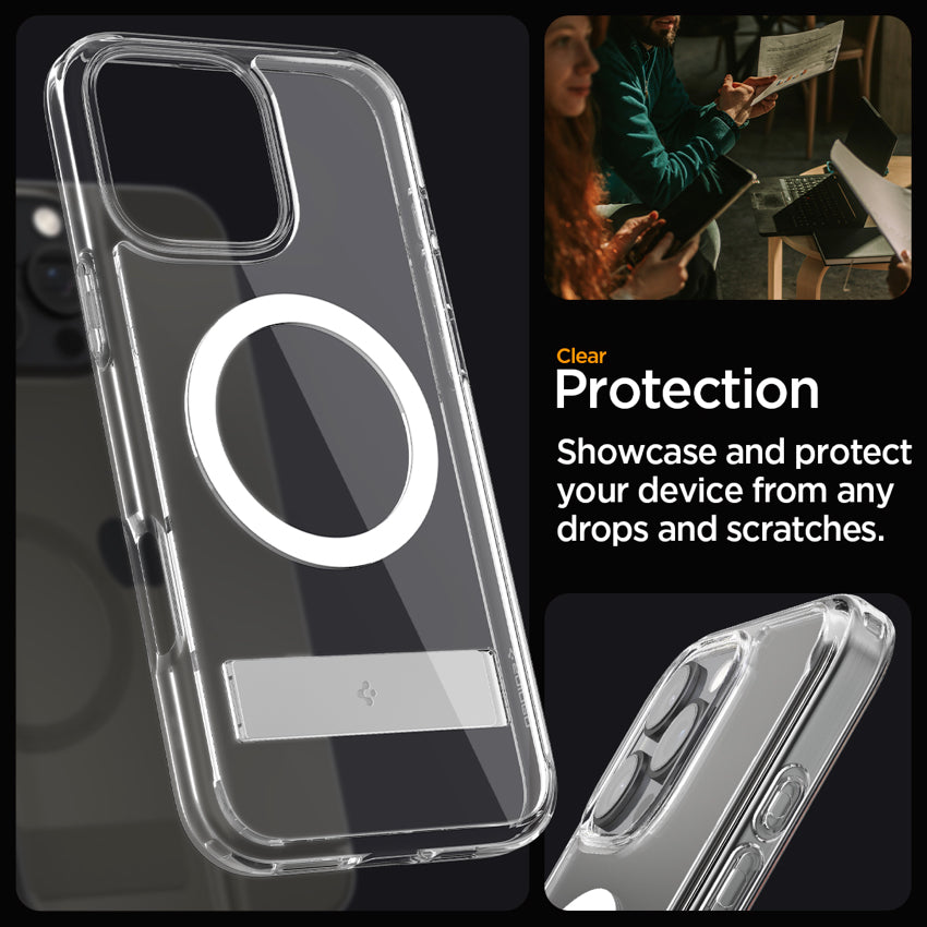 SPIGEN Ultra Hybrid S Magfit for iPhone 16 Pro Max - Crystal Clear