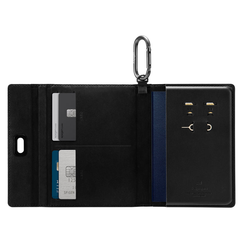 กระเป๋าใส่หนังสือเดินทาง Spigen Universal Passport Holder ใส่บัตรได้ 4 ใบ จากแบรนด์ SPIGEN