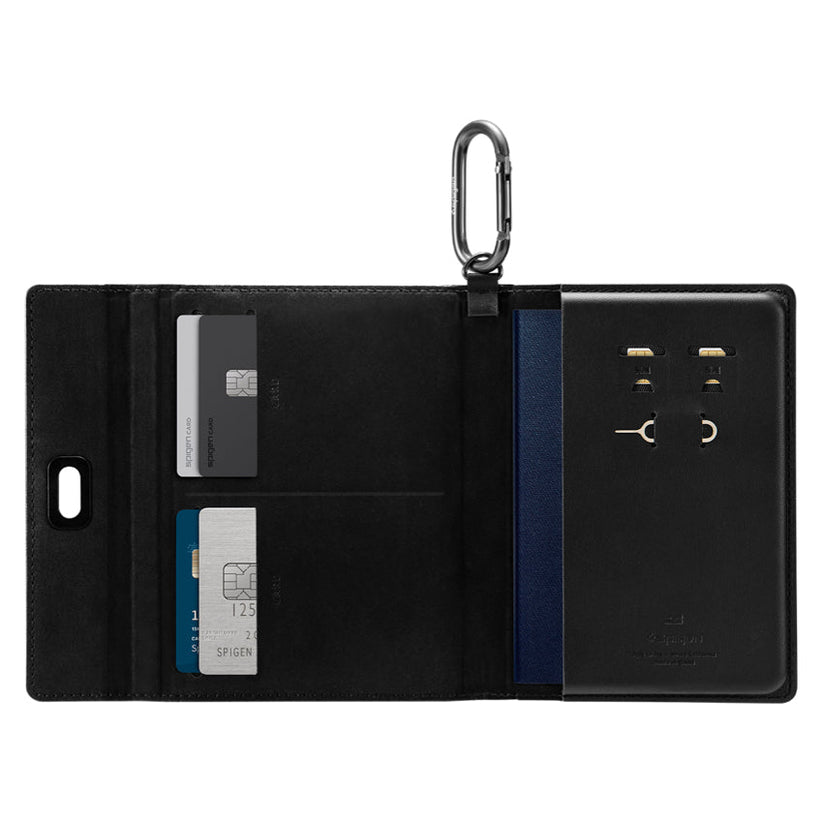 กระเป๋าใส่หนังสือเดินทาง Spigen Universal Passport Holder ใส่บัตรได้ 4 ใบ จากแบรนด์ SPIGEN