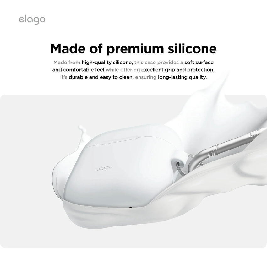 AirPods G4 Case Elago Silicone Hang - Sand Pink