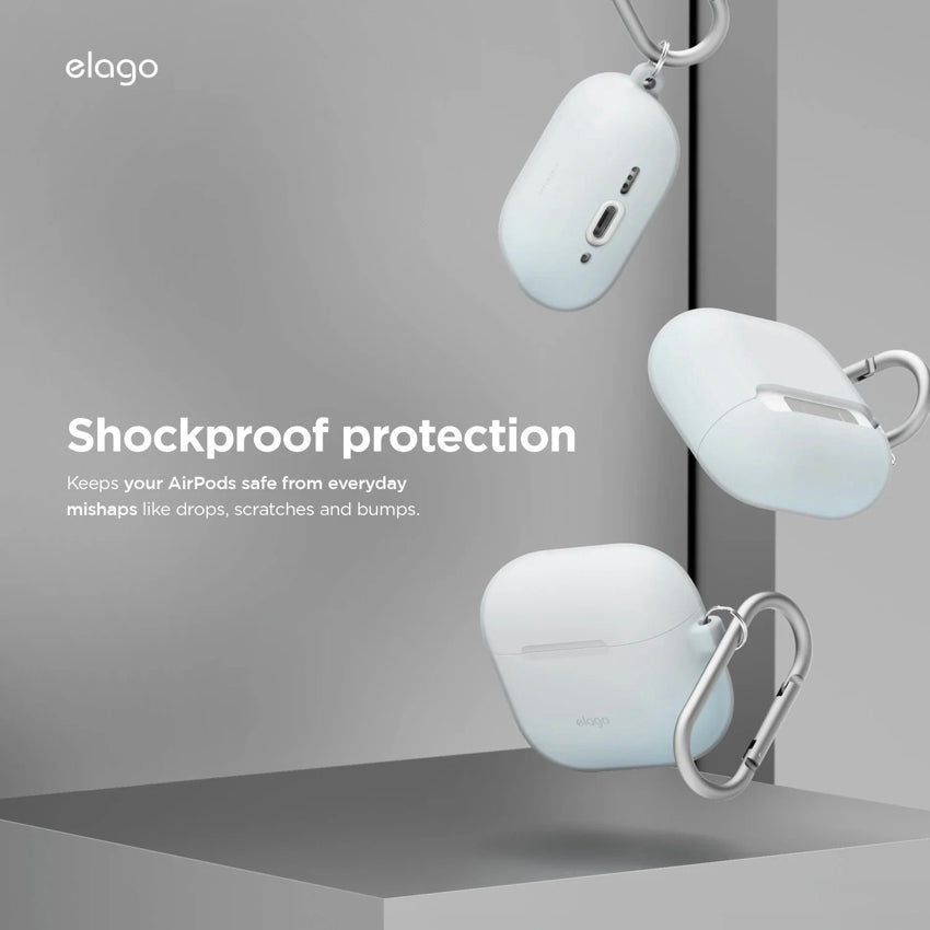 AirPods G4 Case Elago Silicone Hang - Sand Pink