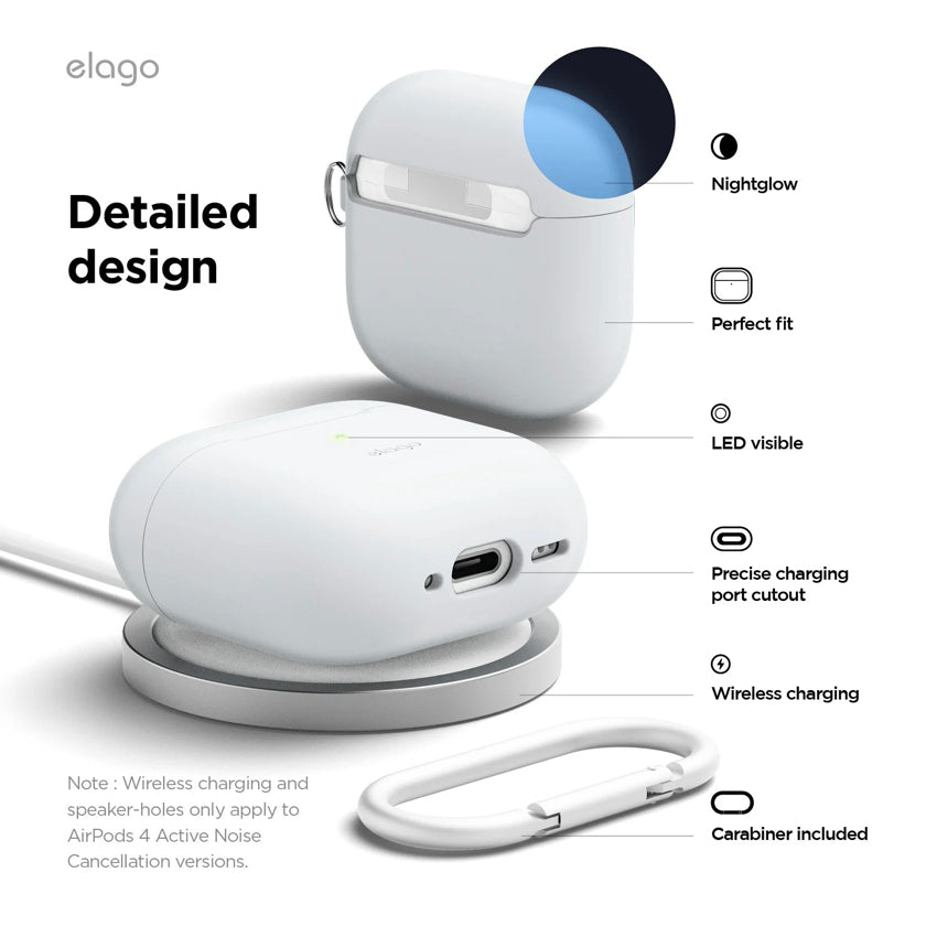 AirPods G4 Case Elago Silicone Hang - Sand Pink