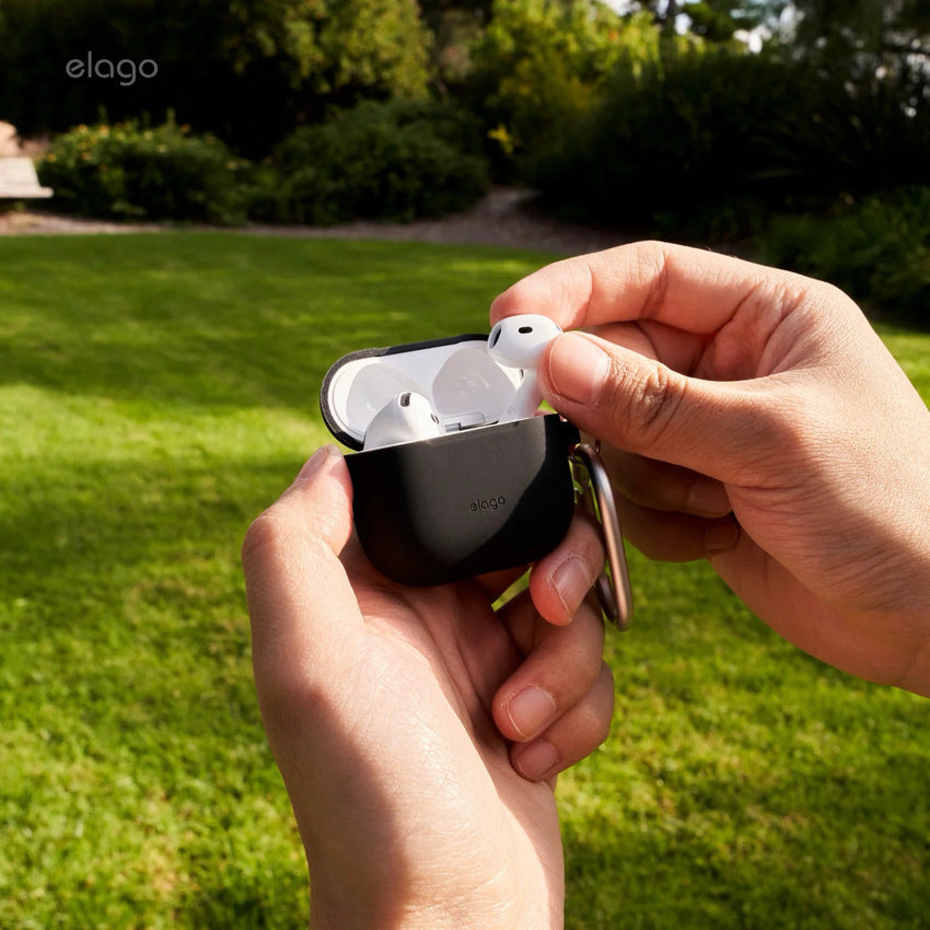 Elago Silicone Hang case for AirPods G4 - Black
