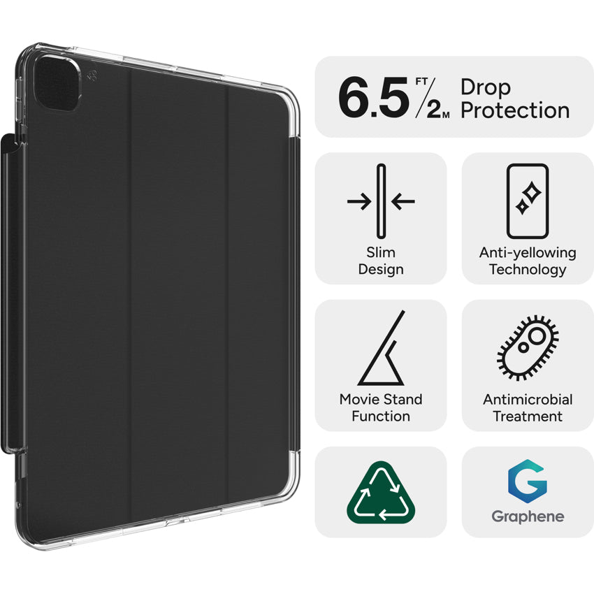 ZAGG Crystal Palace Folio Case for iPad Air 11 G6 - Clear