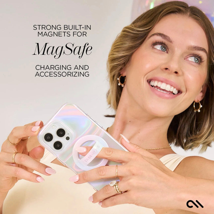 iPhone 16 Pro Case Case MateSoap Bubble Iridescent with MagSafe
