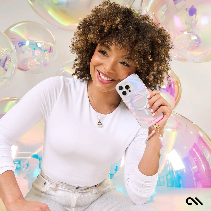 iPhone 16 Pro Case Case MateSoap Bubble Iridescent with MagSafe