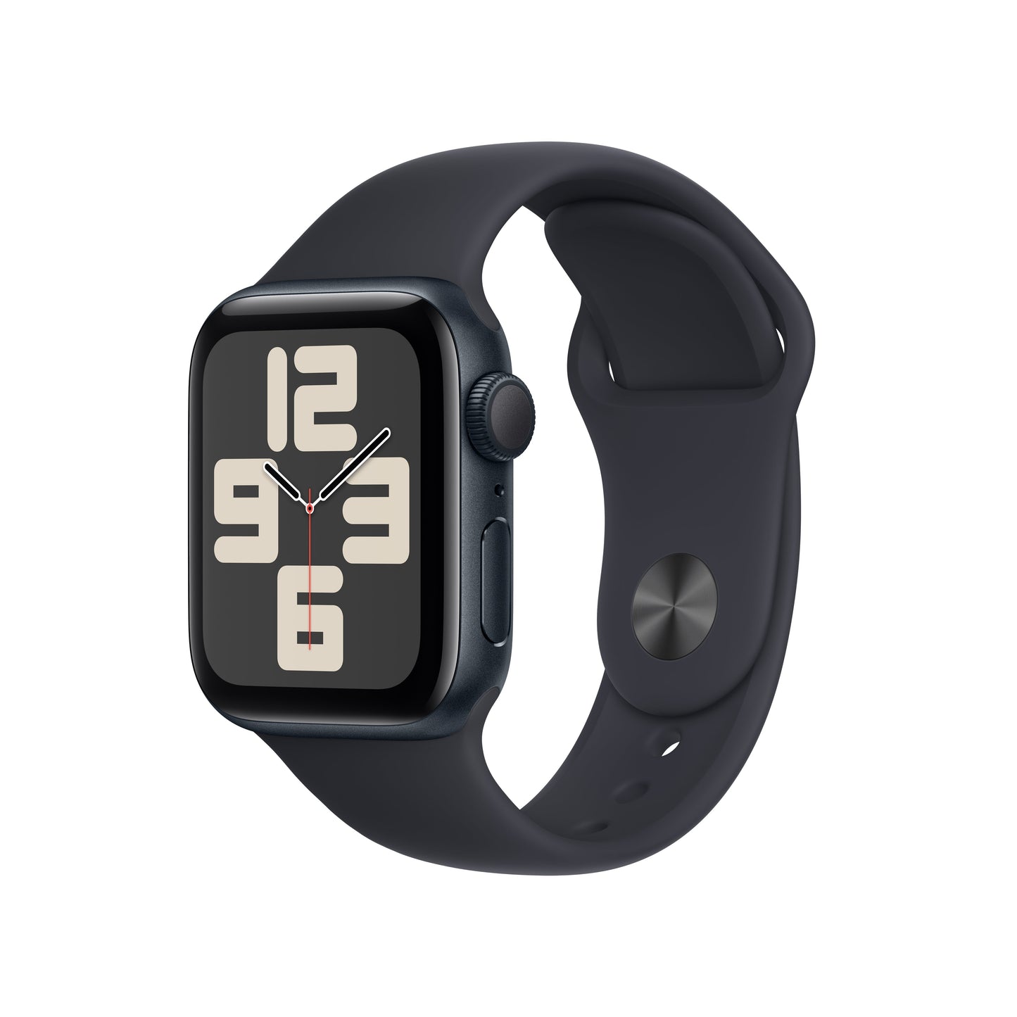 Apple Watch SE GPS 40mm Midnight Aluminum Case with Midnight Sport Band - S/M