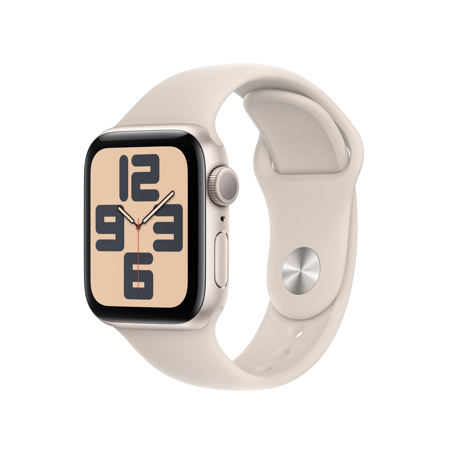 Apple Watch SE GPS 40mm Starlight Aluminum Case with Starlight Sport Band - S/M