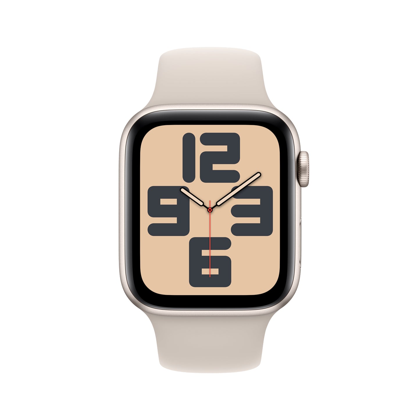 Apple Watch SE GPS 44mm Starlight Aluminum Case with Starlight Sport Band - M/L
