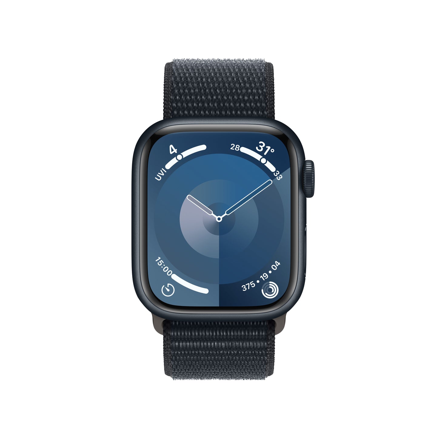 Apple Watch Series 9 GPS + Cellular 41mm Midnight Aluminum Case with Midnight Sport Loop